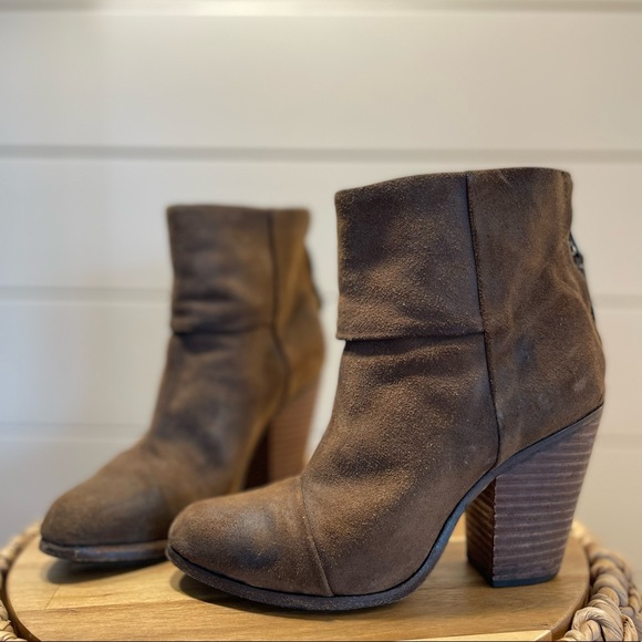 Rag & Bone leather Boots Bootie Size 6 - Picture 1 of 4